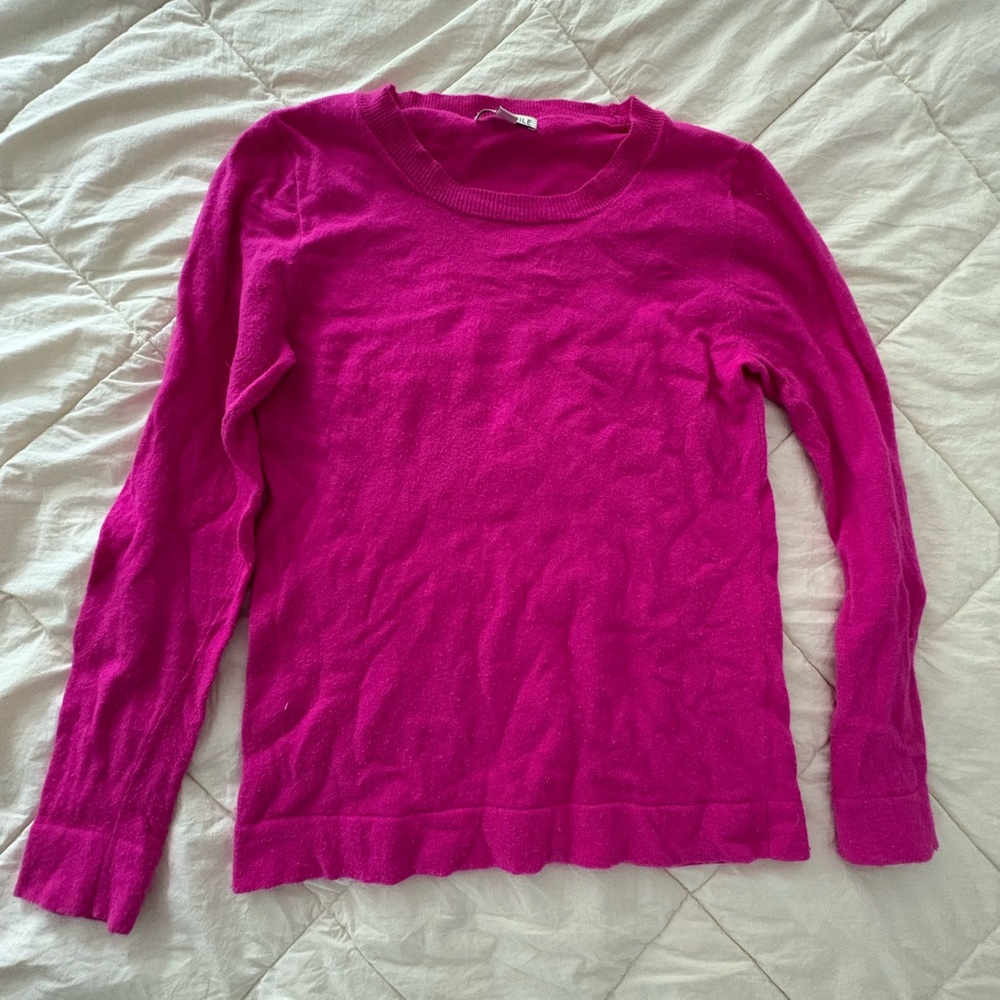 J. Crew  Pink Long Sleeve Sweater